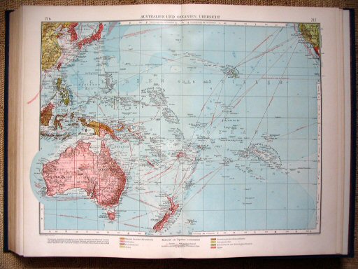 Andrees Handatlas 1930
216.217. Australien und Ozeanien, Übersicht