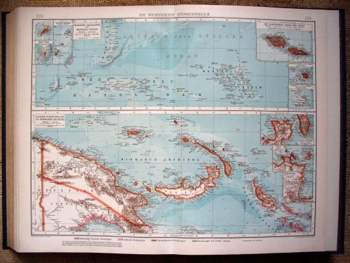 Andrees Handatlas 1930
223.224. Die wichtigsten Südseeinseln, II