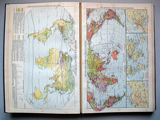 Andrees Handatlas 1937
7. Der Mensch bewirtschaftet die Erde
8. Die großen Linien des Weltverkehrs