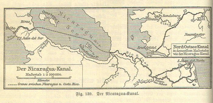 Handboek Andrees 1899
Project Nicaragua-kanaal (p. 760)