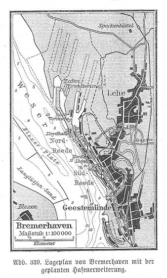 Handboek Andrees 1909-10
Bremerhaven, p. I-586