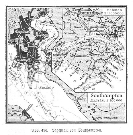 Handboek Andrees 1909-10
Southampton, p. I-904