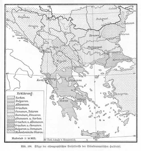 Handboek Andrees 1909-10
Balkan: etnografisch, p. I-727