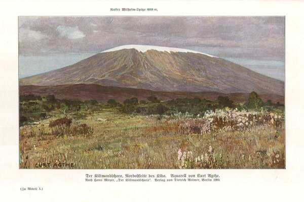 Handboek Andrees 1909-10
Kilimanjaro (Kaiser Wilhelm-Spitze), p. II-272