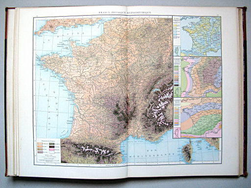 Atlas manuel de géographie moderne (1882)
14.15. France physique hypsométrique