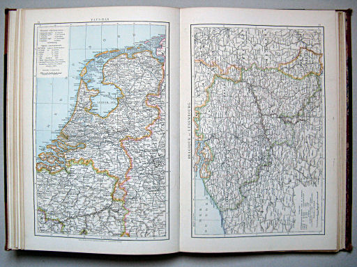 Atlas manuel de géographie moderne (1882)
24. Pays-Bas
25. Belgique et Luxembourg