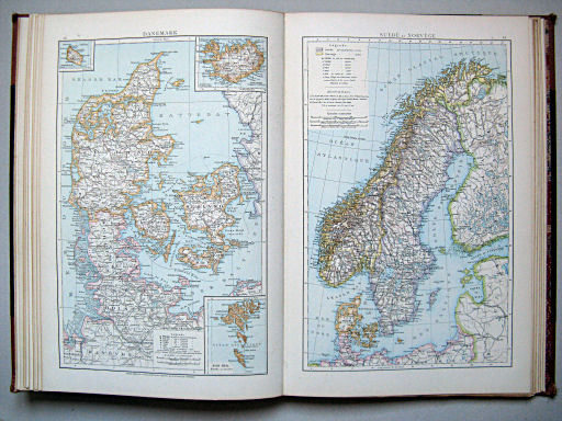 Atlas manuel de géographie moderne (1882)
28. Danemark
29. Suède et Norvège