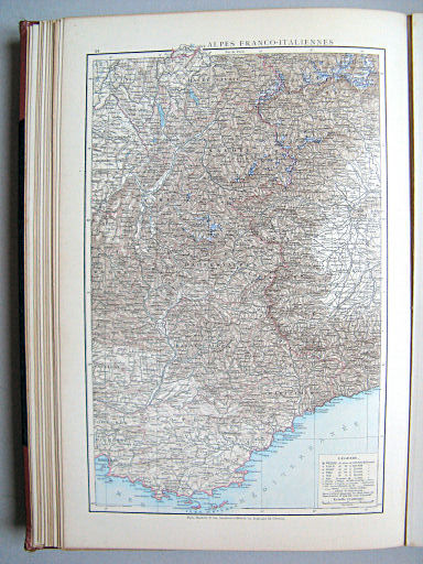Atlas manuel de géographie moderne (1882)
44. Alpes Franco-Italiennes