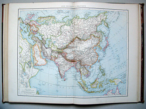Atlas manuel de géographie moderne (1882)
50.51. Asie physique et politique