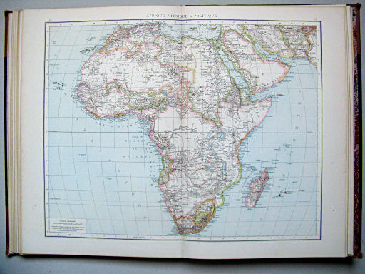 Atlas manuel de géographie moderne (1882)
58.59. Afrique physique et politique