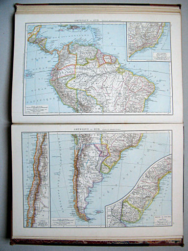Atlas manuel de géographie moderne (1882)
64. Amérique du Sud. Feuille Septentrionale
65. Amérique du Sud. Feuille Méridionale