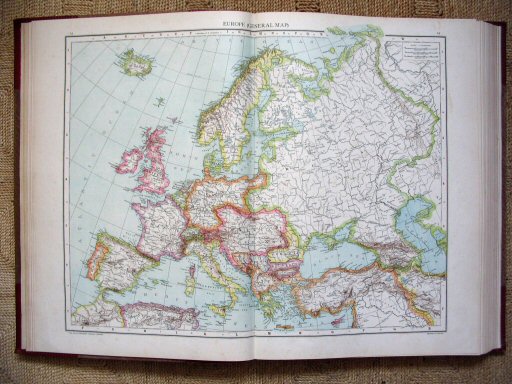 The Universal Atlas 1893
Europa (kaart 13.14)