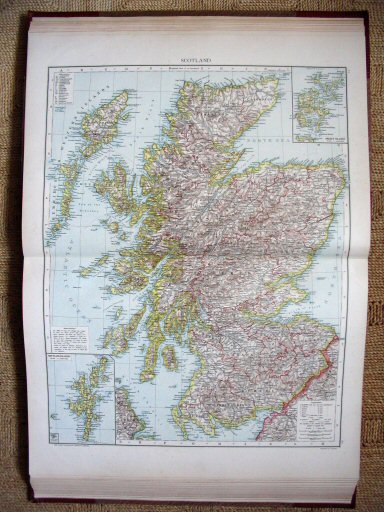 The Universal Atlas 1893
Schotland (kaart 21.22)