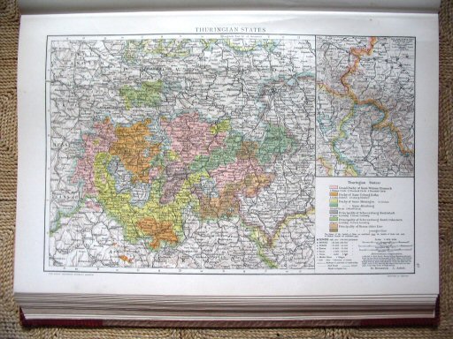 The Universal Atlas 1893
Thüringen (kaart 40)
