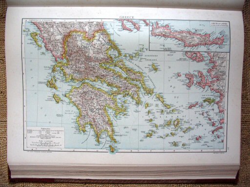 The Universal Atlas 1893
Griekenland (kaart 72)