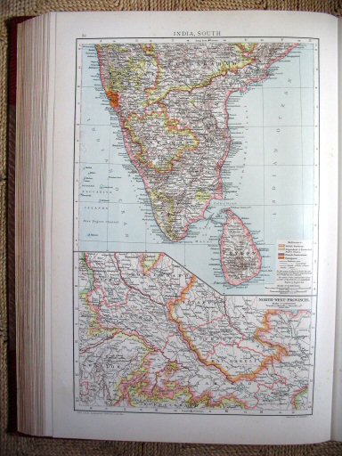 The Universal Atlas 1893
Brits Indië, zuid (kaart 81)