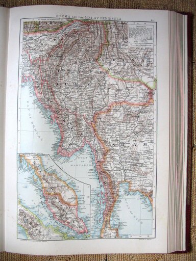 The Universal Atlas 1893
Burma (kaart 82)