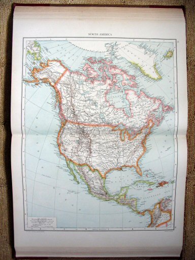 The Universal Atlas 1893
Noord-Amerika (kaart 87.88)
