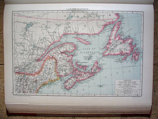 The Universal Atlas 1893
Oost-Canada (kaart 91)
