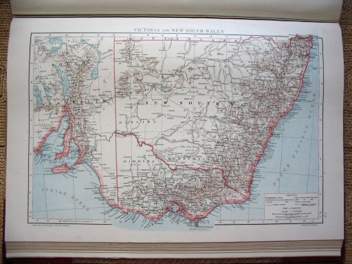 The Universal Atlas 1893
Zuidoost-Australië (kaart 117)