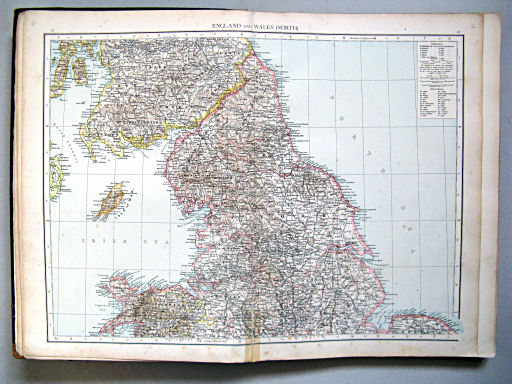 The Times Atlas 1897
17.18. England and Wales (north)