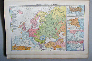 The Times Atlas 1897
24. Ethnographic map of Europe