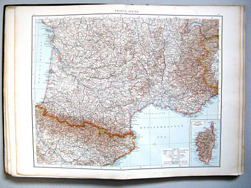 The Times Atlas 1897
29.30. France (south)