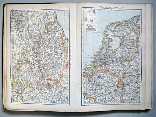 The Times Atlas 1897
31. Belgium and Luxemburg
32. Holland (The Netherlands)