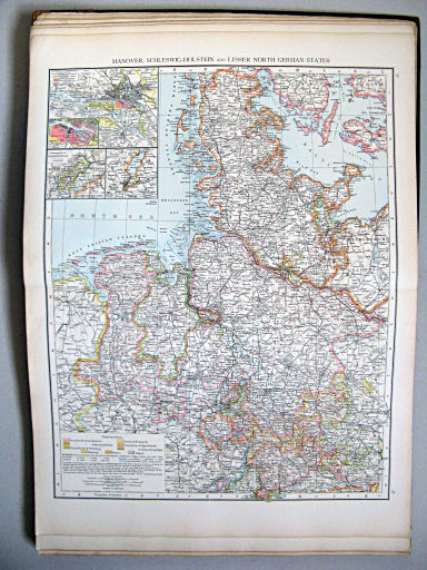 The Times Atlas 1897
37.38. Hanover, Schleswig-Holstein, and lesser North German States