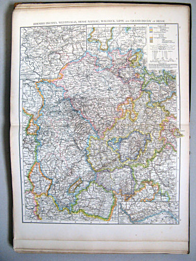 The Times Atlas 1897
43.44. Rhenish Prussia, Westphalia, Hesse-Nassau, Waldeck, Lippe, and Grand-Duchy of Hesse