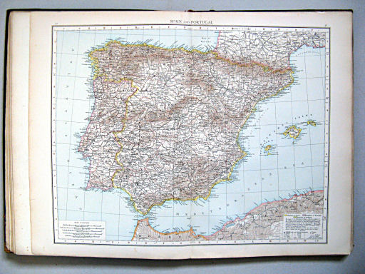 The Times Atlas 1897
57.58. Spain and Portugal
