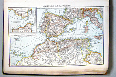 The Times Atlas 1897
59. Mediterranean Sea, western