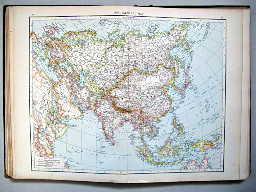 The Times Atlas 1897
73.74. Asia (general map)