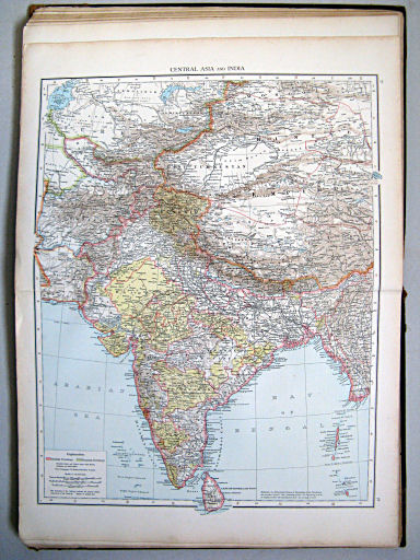 The Times Atlas 1897
77.78. Central Asia and India
