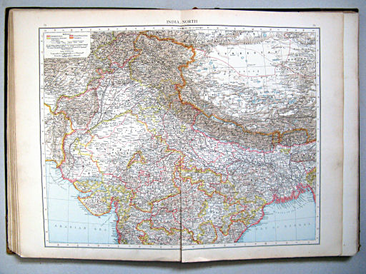 The Times Atlas 1897
79.80. India, north