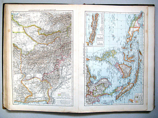 The Times Atlas 1897
83. Afghanistan and Baluchistan
84. Siam and the Malay Archipelago