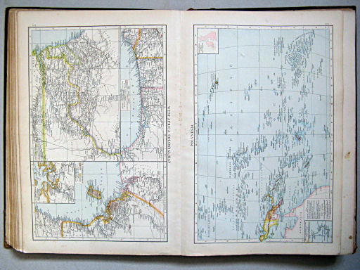 The Times Atlas 1897
111. West Africa, colonial map
112. Polynesia