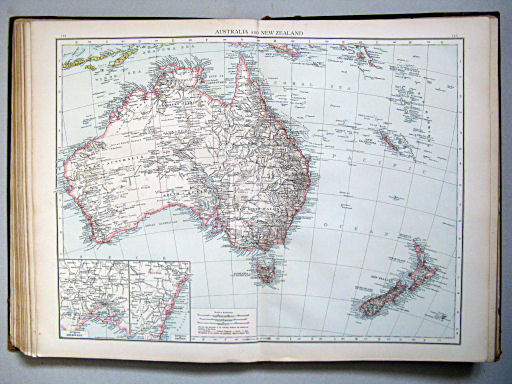 The Times Atlas 1897
115.116. Australia and New Zealand