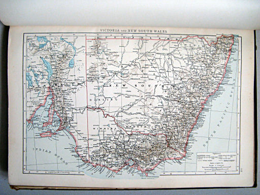 The Times Atlas 1897
117. Victoria and New South Wales