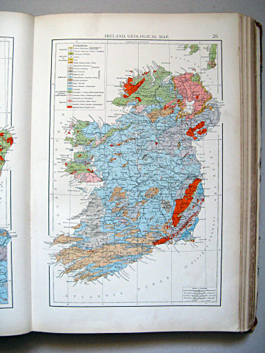 The Times Atlas 1900
26. Ireland, geological map