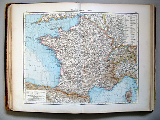 The Times Atlas 1900
29.30. France (general map)