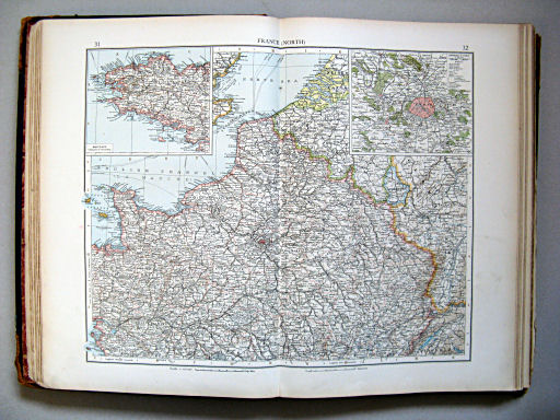 The Times Atlas 1900
31.32. France (north)