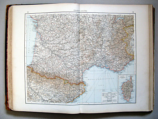 The Times Atlas 1900
33.34. France (south)