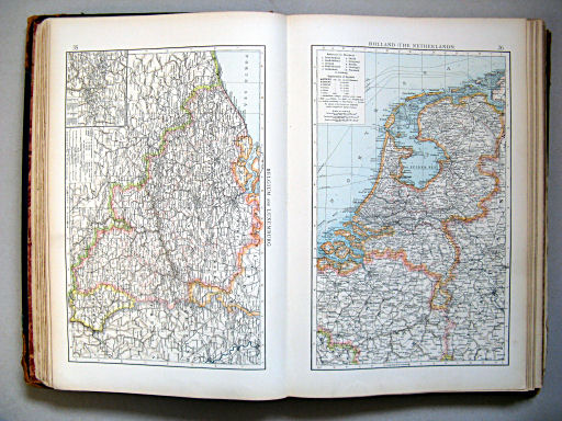 The Times Atlas 1900
35. Belgium and Luxemburg
36. Holland (The Netherlands)