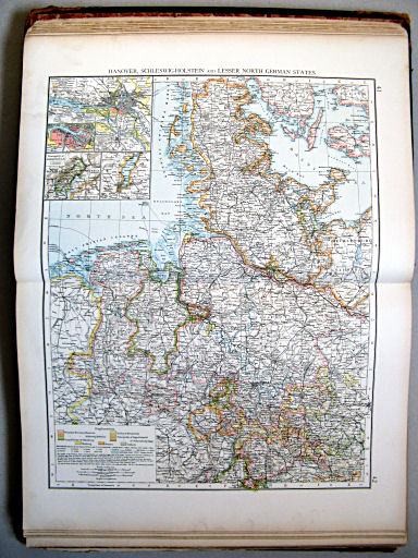 The Times Atlas 1900
41.42. Hanover, Schleswig-Holstein, and lesser North German States