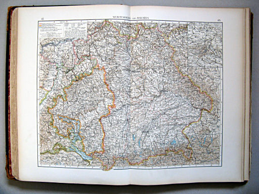 The Times Atlas 1900
45.46. Wurtemberg and Bavaria