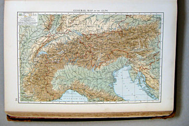 The Times Atlas 1900
59. General map of the Alps