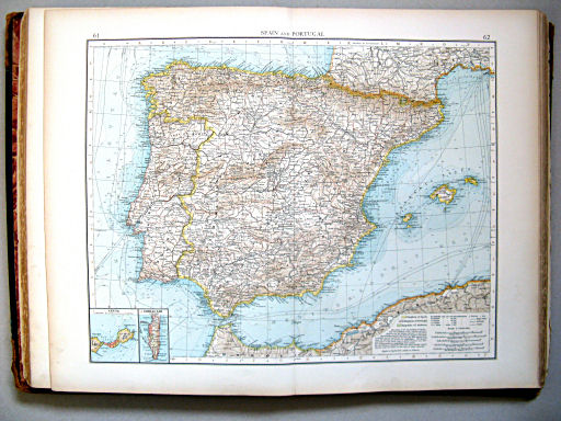 The Times Atlas 1900
61.62. Spain and Portugal