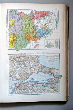 The Times Atlas 1900
68. Ethnographic map of the Balkan Peninsula. Constantinople and the Sea of Marmara
