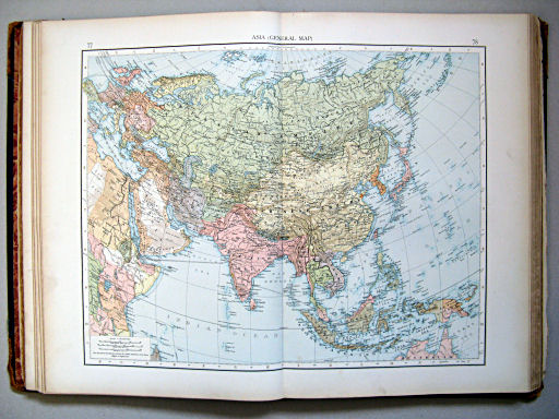 The Times Atlas 1900
77.78. Asia (general map)